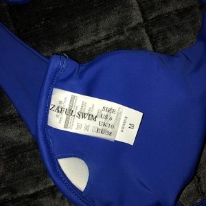 Royal Blue Zaful Bikini Top & Bottom